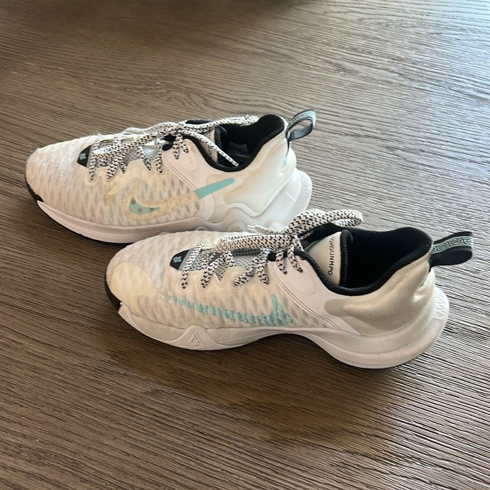 Nike Giannis Immortality size boys 5. Excellent condition. White and blue.